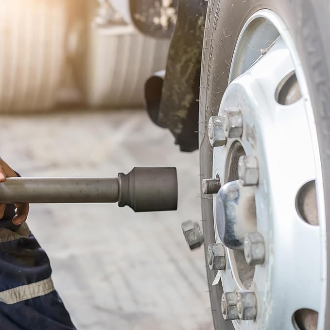 MAXPOWER 1/2 Inch Drive 27mm Standard Impact Socket, Made with Heat-Treated Chrome Molybdenum Steel, 6-Point Design, Metric