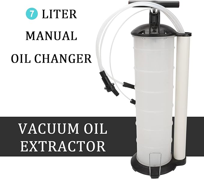 Manual 7 Liter Oil Fluid Changer Vacuum Extractor Fuel Petrol Pump Transfer Remover Tank