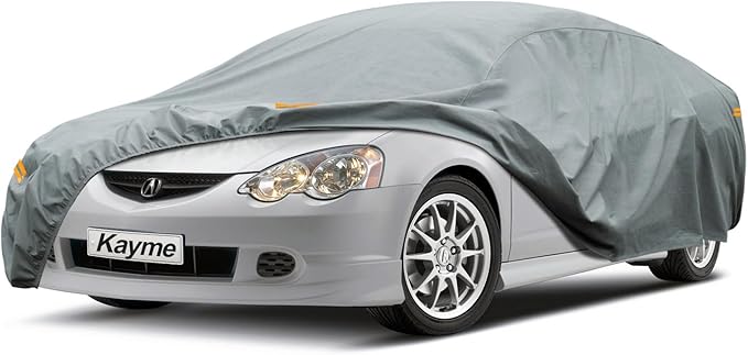 Kayme Heavy Duty Car Cover Custom Fit Acura RSX (2002-2007) Waterproof All Weather for Automobiles, Full Exterior Covers Sun Rain UV Protection.（Deliver About 3-10 Days）