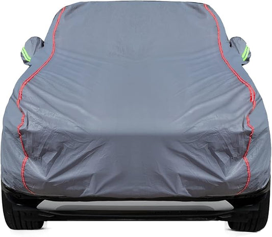 Breathable New Material, Waterproof Car Cover, Locks and Zipper Doors, Sunscreen Waterproof UV Prevention Snowproof Wind and Windproof,Suitable for Indoor Outdoor,for SUV (191" to 200") C12