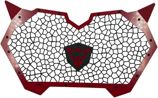 GAM Front Grill For Can am Maverick R 2024 2025 RED Aluminum Grille Radiator Portector For Maverick R