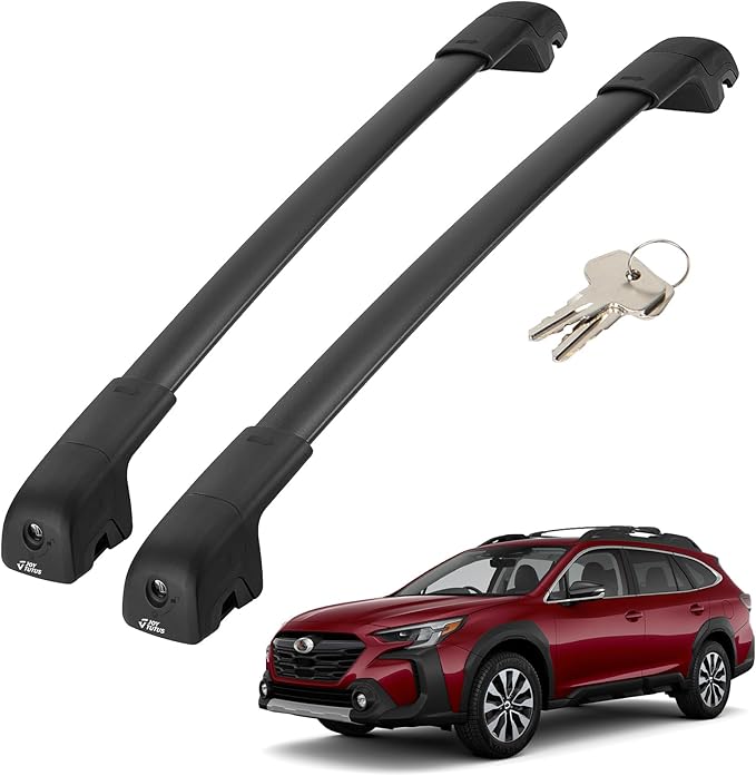 JOYTUTUS Car Roof Rack Cross Bars Compatible with Subaru Outback Wilderness 2022-2025 with Lock (Only Fit Wilderness),220LB Aluminum Crossbars for Roof Racks Suitcase Kayak Canoes Bikes Skis Snowboard