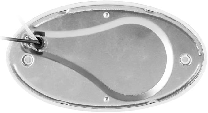 Lumitronics RV 12V LED Oval Porch Utility Light, Clear & Amber Lenses for Motorhomes, Campers, Trailers, 5th Wheels (White)