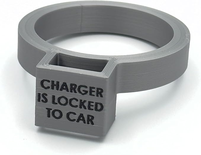 Door Dock for Tesla/J1772 Adapter for Model Y and Charger Locking Ring Bundle 2023-2025 (Silver)