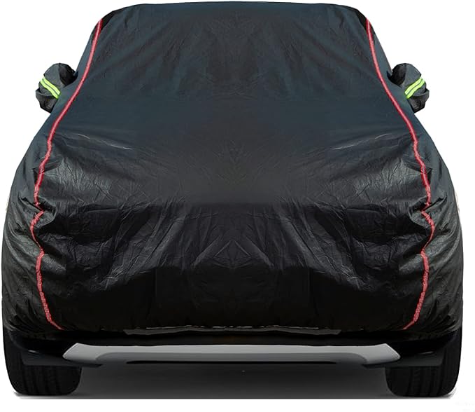 Breathable New Material, Waterproof Car Cover, Locks and Zipper Doors, Sunscreen Waterproof UV Prevention Snowproof Wind and Windproof,Suitable for Indoor Outdoor,for SUV (201" to 211") B13