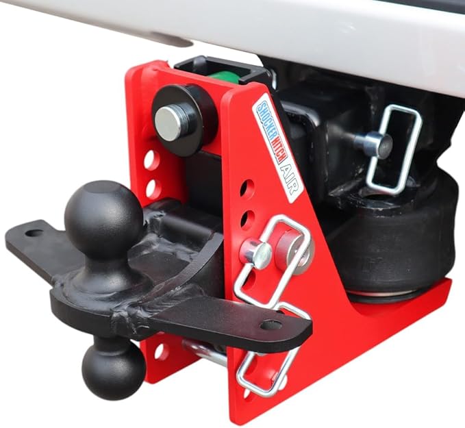Shocker Air Hitch Sway Control Towing Kit - Fits 2-1/2" Hitch - Black Combo 2" & 2-5/16" Balls - 2 Sway Bar Kits - 14,000 lbs