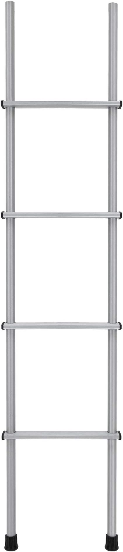 RecPro RV Bunk Ladder 52" | Black or Silver Color Options | Mounting Brackets Included | Aluminum | Made in USA (Silver)