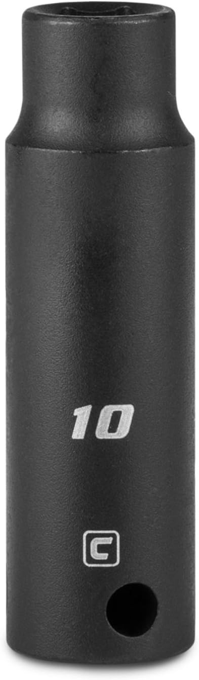Capri Tools 10 mm Deep Impact Socket, 3/8-Inch Drive, 6-Point, Metric