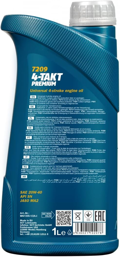 Full Synthetic-based Engine Oil for modern 4-stroke engines - MN7209 (1L)