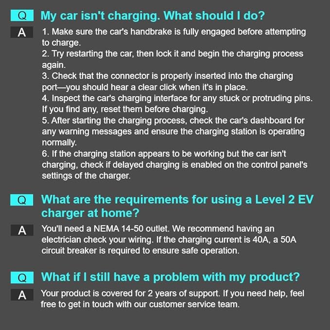 Level 2 Tesla Charger, Fast 40A 240V EV Charger, Portable Mobile NACS Connector, ETL Listed Home Wall Charger for Tesla Model Y/3/S/X with NEMA 14-50 Plug, 20ft Cable w/Holder