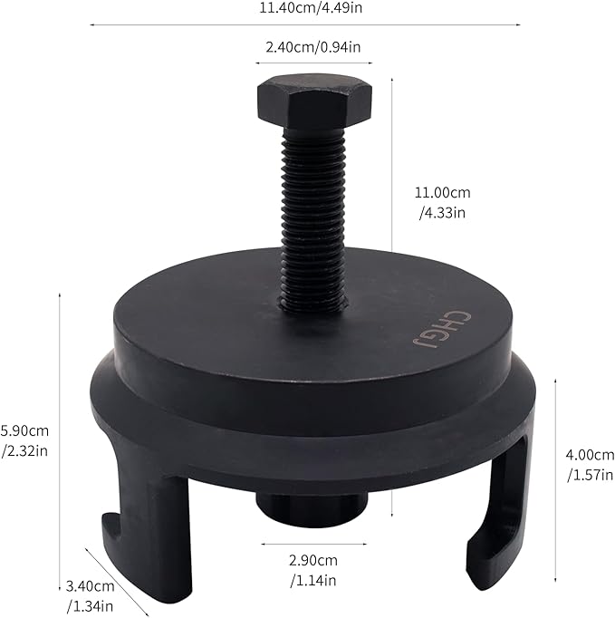LS Harmonic Balancer Puller & Crank Puller,CNC Precision Machined from Solid Steel Billet,Compatible with GM Chrysler Jeep Dodge, 25264 Crank Pulley Removal Tool ﻿