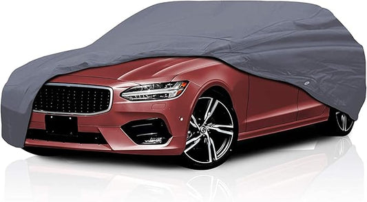 Supreme Full Car Cover – Semi Custom Fit for Full-Size Cars | Dustproof, Windproof, UV Protection, Breathable & Durable All-Weather Protection | Fits Volkswagen Jetta 2001-2005 Wagon 4-Door