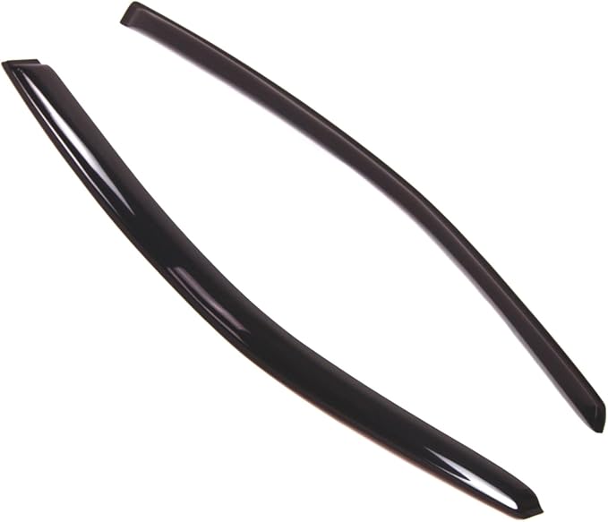 Tuningpros WD2-374 Dark Smoke 2 Pcs Set Window Visor (Outside Mount) Deflector Rain Guard Compatible with 1997-2003 Pontiac Grand Prix Coupe