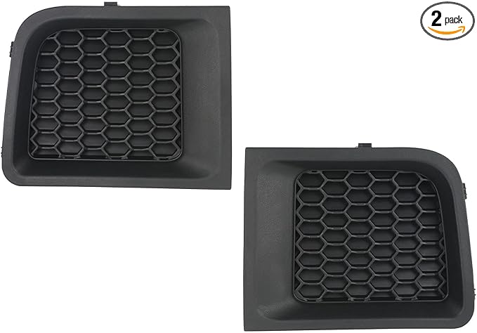 Front Lower Bumper Grille Insert Bezel Covers, Pair Set Replacement for 2015-2017 Jeep Renegade