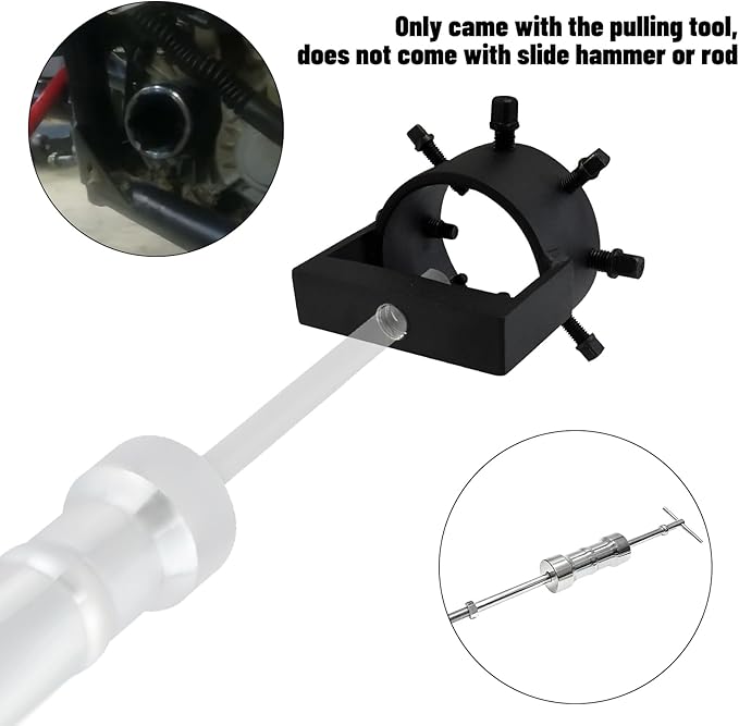 Upgraded Version Thickened SXS CV Axle Shaft Puller Tool,UTV CV Axle Removal Tool,ATV Bearing Puller,Side by Side Bushing Puller (3 inch ID)