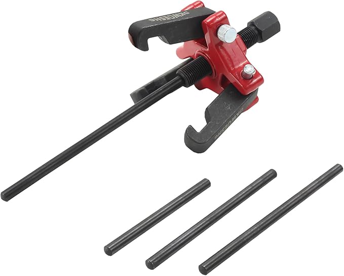 Harmonic Balancer Puller & Crankshaft Pulley Removal Tool Kit - 3 Jaw Puller Set Compatible with GM, Chevrolet, Cadillac, Chrysler, Ford, Dodge, Jeep, LS Engine, and More