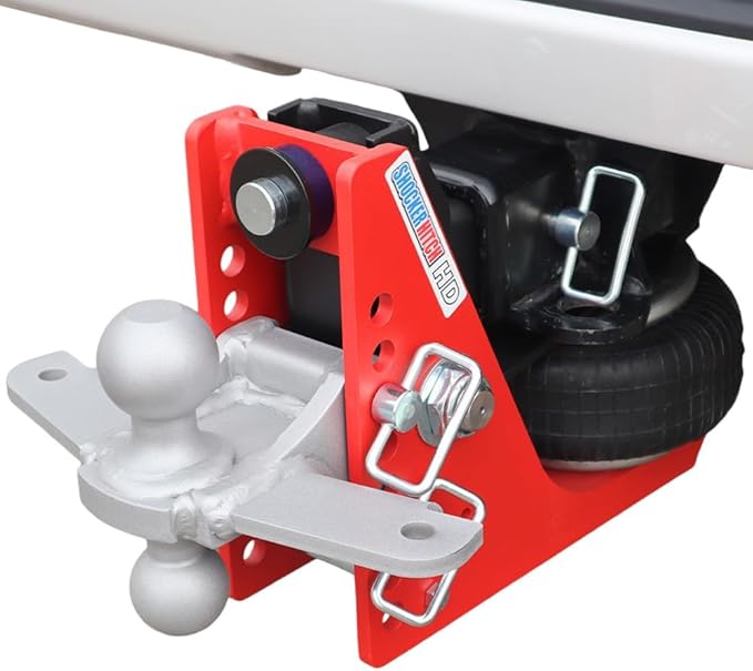 Shocker HD Combo Air Hitch & Sway Control Towing Kit, Fits 2-1/2" Hitch Silver Combo 2" & 2-5/16" Balls
