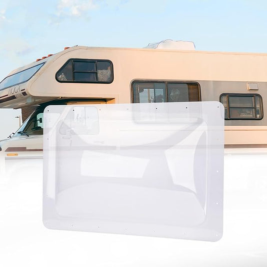 RVGUARD RV Skylight Replacement, 18" x 26" Outer Dimension Skylight Fits All Standard 14" x 22" Openings, RV Skylight for Camper Trailer Fifth Wheel Truck, UV Resistant, Impact Resistant, Clear