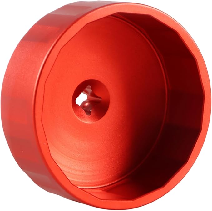 CNC 86.5mm 16 Flutes Oil Filter Wrench Removal Tool to Change Oil Compatible with BMW Volvo with 86mm Filter Housing