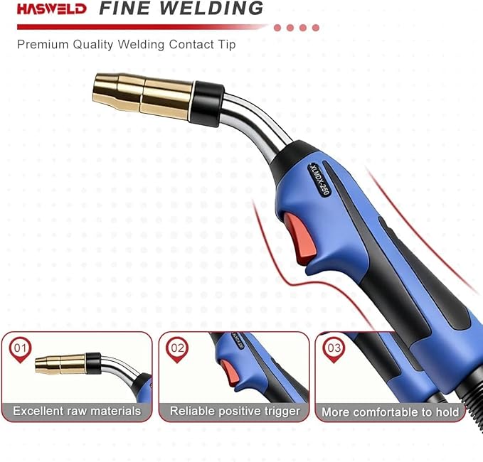 10ft MIG Gun 1770035 1770037 1770038 Replacement for Miller AccuLock MDX-250 Millermatic 212,235,250,251,252,255 & Multimatic 200 255 Mig Welder MDX250 MIG GUN
