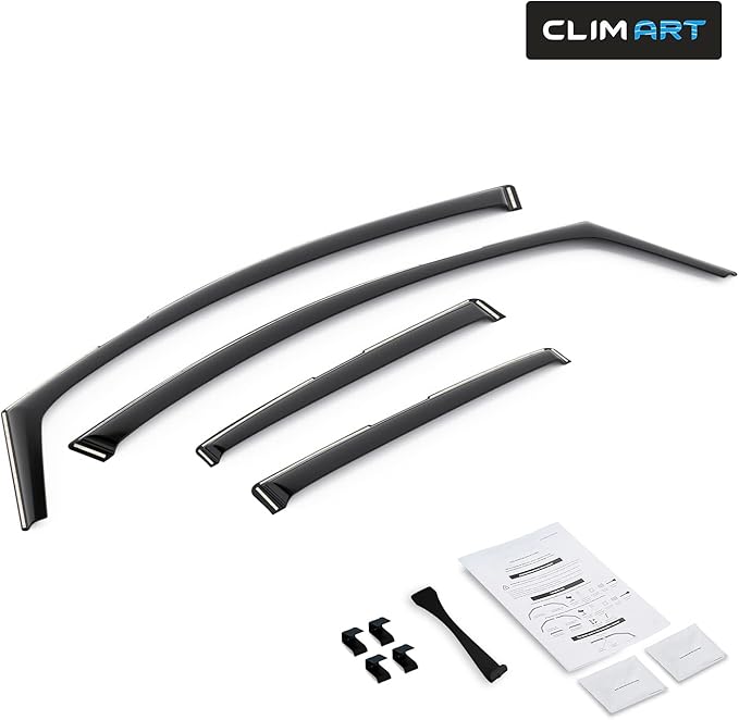 CLIM ART in-Channel Incredibly Durable Rain Guards for Toyota Corolla 2020-2026 Hatchback, Original Window Deflectors, Vent Window Visors, Vent Deflector, 4 pcs. - 620295