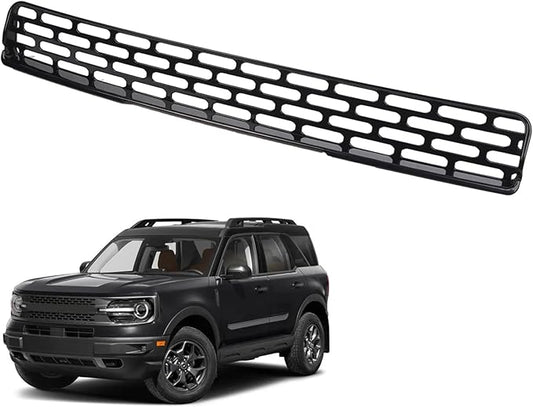 Linskip Mesh Grille Insert Compatible with Ford Bronco Sport 2021 2022 2023 2024, Front Grille Guard Cover for Bronco Sport Exterior Accessories(Gloss Black)