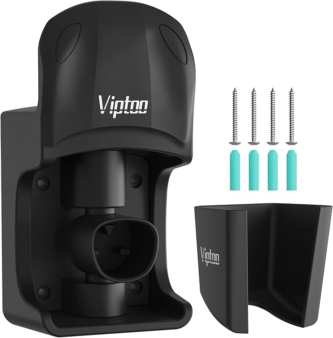 Upgrade Charger Holder Wall Mount for Tesla, Charging Cable Holder with 180° Rotation for Model 3/Y/S/X, Charging Cable Organizer for Tesla, Unique Sports Car Design (DD304)