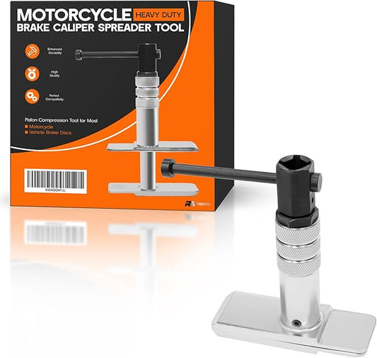 Heavy Duty Motorcycle Brake Caliper Spreader Tool – Piston Compression Tool for Most Motorcycle & Vehicle Brake Discs – Compatible with Hydraulic Disc Brake Systems