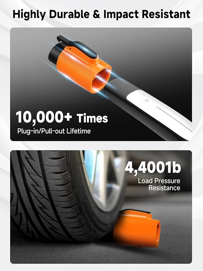 Tesla to J1772 Charging Adapter - Max 80 Amp & 250V, Compatible with J1772 EVs & Tesla High Powered Connectors, Destination Chargers, Mobile Connectors