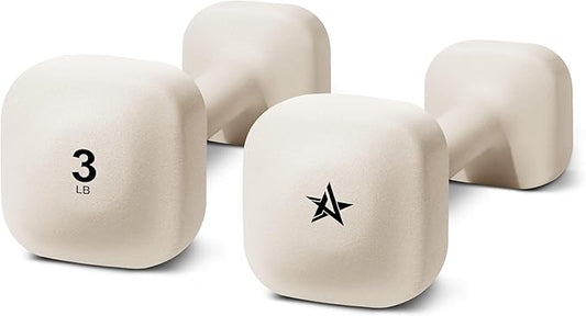 Yes4All Square Neoprene Dumbbell Set for Women/Men, Workout Hand Weight Dumbbells Set of 2, 2lb - 20lb with 4 Colors, Anti-Roll, Anti-Slip Exercise Dumbbells Weights for Home Gym,