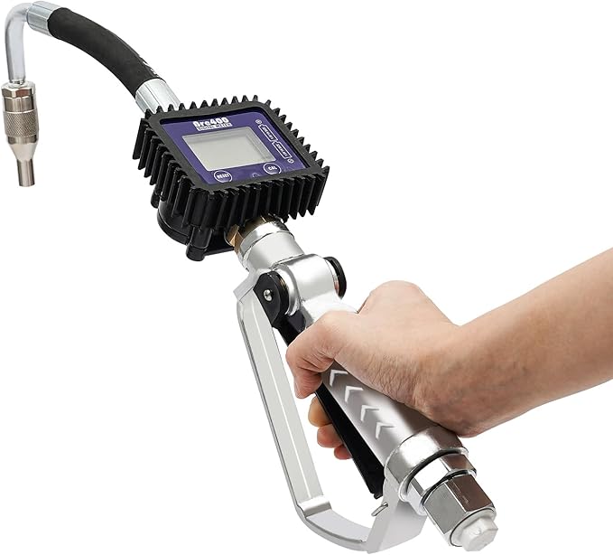 Heavy Duty Air Operated Oil Transfer Pump Digital Petrol Motor Oil Fluid Dispenser Pump Control Valve Meter Nozzle (US Stock)