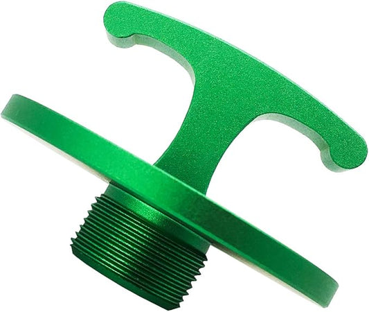 Aluminum Alloy-Oil Filter Plug Tool，Oil Filter Plug Cap Off Tool for Dodge Ram 05083285AA MO285 Turbo Diesel 5.9L 6.7L Cummins-Green