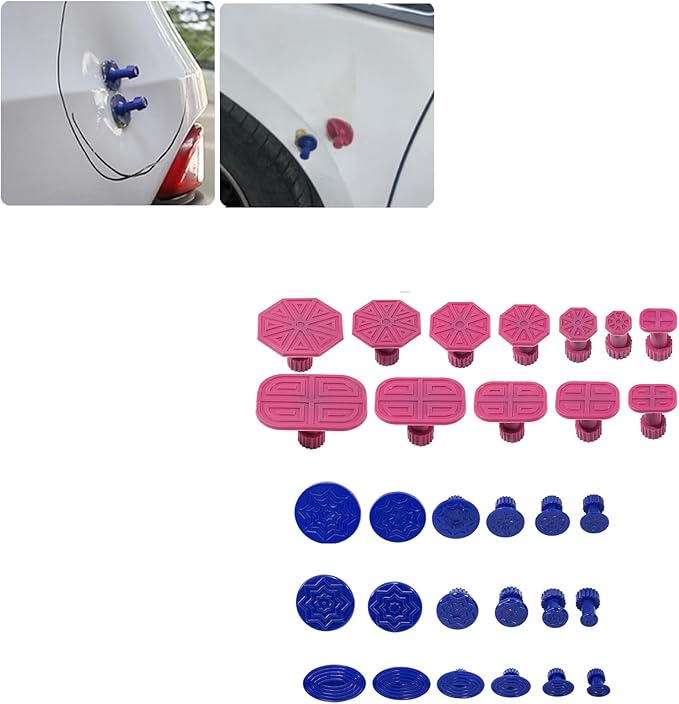 126pcs Car Body Dent Removal Pulling Tabs,Dent Puller Tabs,Paintless Repair Tool,Glue Tabs for Automobile Dent Repair Hail Damage Removal Tools