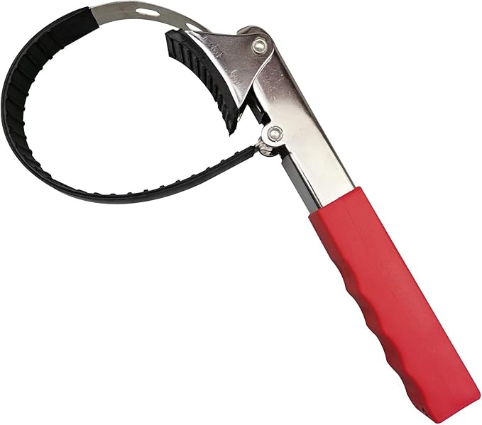 Auto Oil Filter Wrench Multi-Purpose Adjustable Filter Removal Wrench High Strength Repair Steel Plate Belt for Car Repair Tools