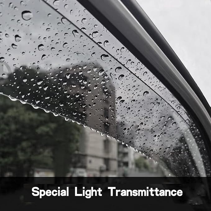 Side Window Visors Wind Deflector Set fit for 96-20 Chevrolet Express/GMC Savana 1500/2500/3500 Van 03-09 Kodiak/Topkick C4500/C5500, 2pcs Out-Channel Nice Rain Guards 92455