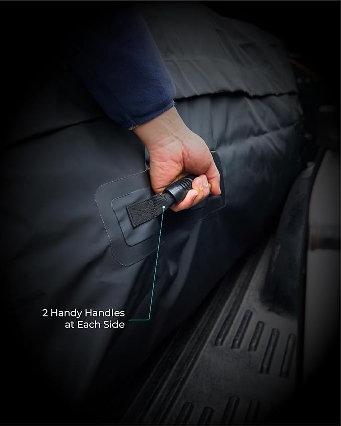 Truck Bed Bag, 100% Waterproof Truck Cargo Bag Fits Any Truck Size with 4 Handles, Built-in 4 Ratchet Tie Down Straps, 26 Cubic Feet (51''x40''x22'')