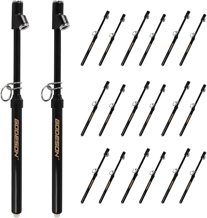 GODESON Dual Head Tire Pressure Gauge, Heavy Duty Pencil Tire Gauge Range 10-150PSI,Dual Head Truck Pen Air Pressure Gauge (Pack of 20)…