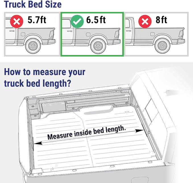 Syneticusa AR Automatic Retract Hard Tonneau Cover Fits 2004-2026 Ford F-150 6’7” (78.9”) Truck Bed Waterproof Accessories Retractable