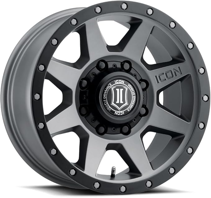 ICON Alloys Rebound HD, Titanium, 17 x 8.5/8 x 170, 6mm Offset, 5" BS, 1817858150TT