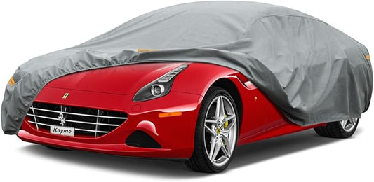 Kayme Heavy Duty Car Cover Custom Fit Ferrari 488 GTB/488 Spider (2015-2019) Waterproof All Weather for Automobiles, Full Exterior Covers Sun Rain UV Protection.（Deliver About 3-10 Days）
