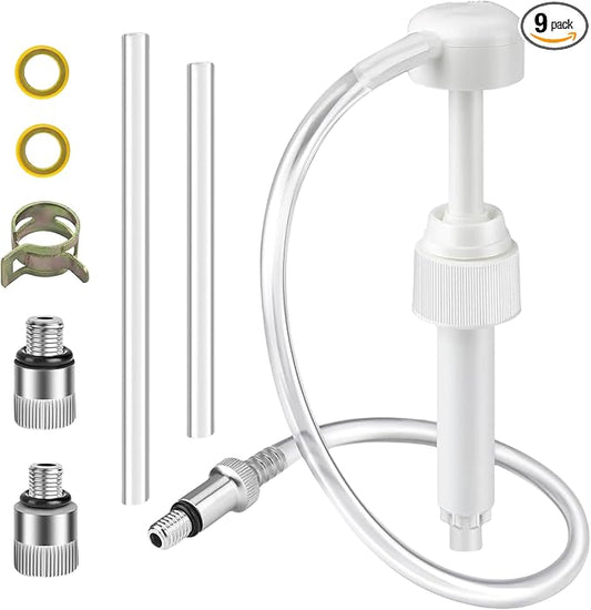 Lower Unit Gear Oil Pump for Standard Quart Bottles Boat Marine Engine Lube Liquid Suction Filling Siphon Manual Hand Tool Transmission Fluid Transfer Extractor