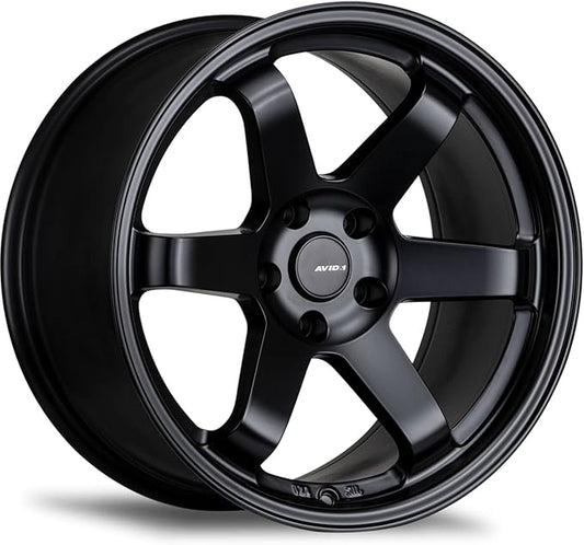 AVID.1 AV-06 Matte Black 18x9.5 Custom Wheel – Fits 5x114 Bolt Pattern with +32 Offset – Lightweight Performance Alloy Wheel – Aggressive Street Style & Track-Ready Car Accessories