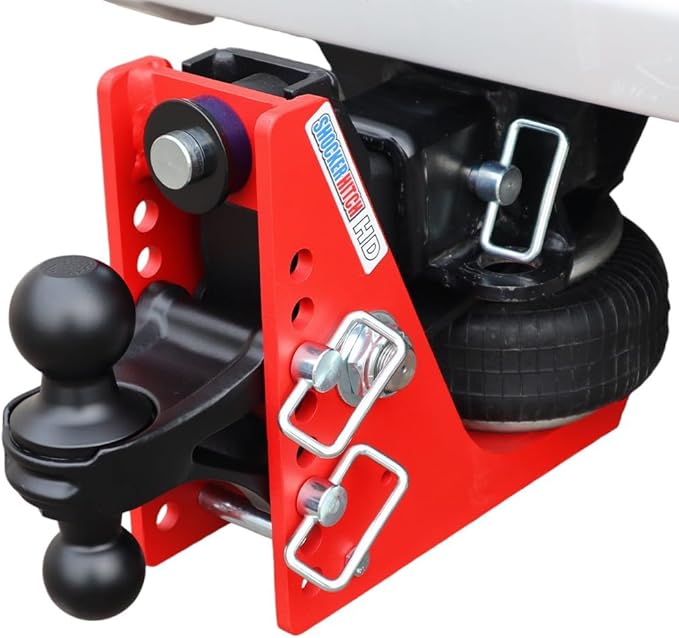 Shocker HD 20K Air Hitch with Black Combo 2" & 2-5/16" Balls, Fits 2" Hitch - 20,000 lbs