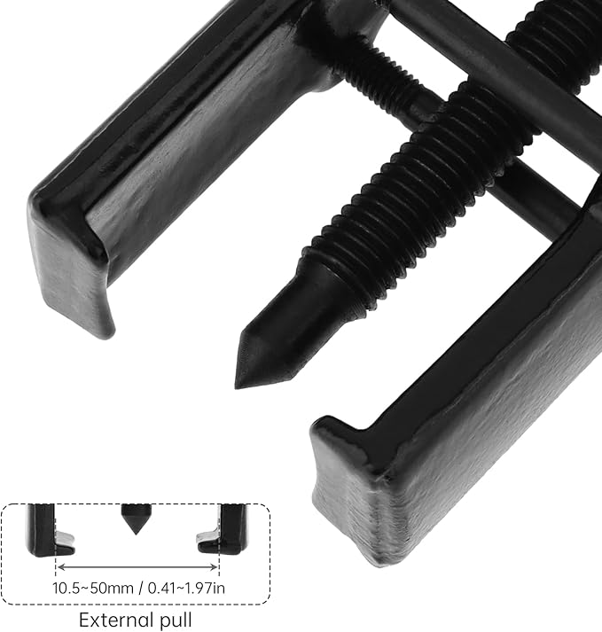 ChgImposs 3 Inch 2-Jaw Gear Puller, Adjustable CR-V Steel Bearing & Gear Separator Tool for Removing Bearings, Pulleys, Flywheels, Auto Mechanic Repair Tool
