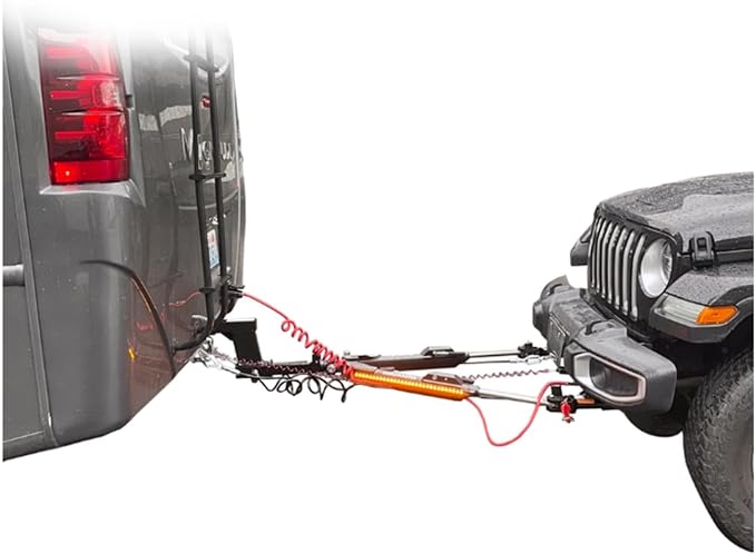 Roadmaster Nighthawk Tow Bar and Baseplate Combo with Smart Diode Wiring Kit for Incand. Bulbs fits 2021 2023 F150 Pickup with Incandescent Taillights | Includes Decal