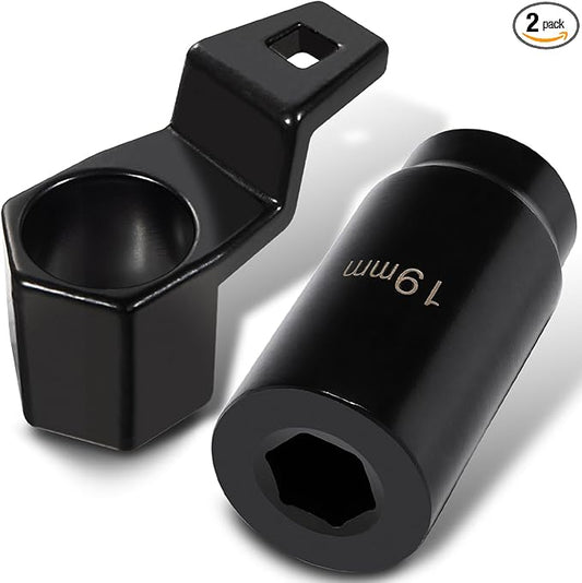 19 mm Harmonic Balancer Socket & 50mm Crankshaft Crank Pulley Wrench Holder Tool Compatible with Honda and Acura Engines | 77080 19mm Crank Bolt Socket | 2 Pack