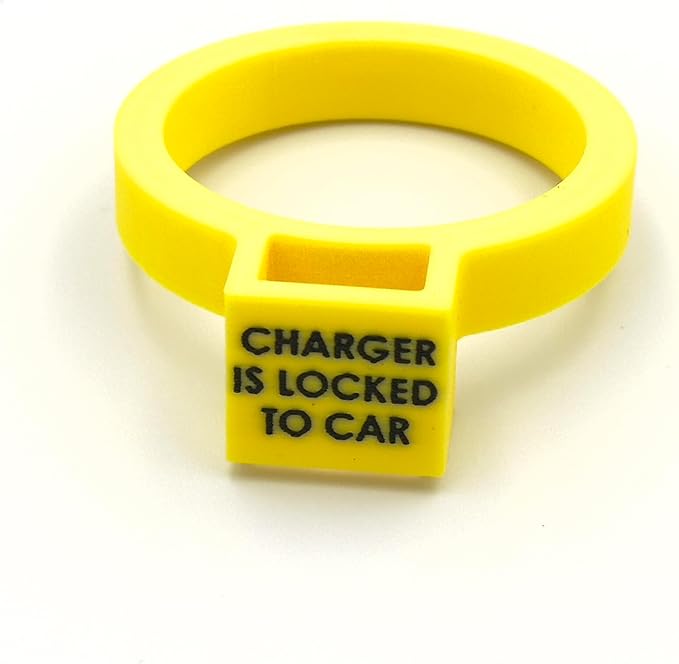 Door Dock for Tesla/J1772 Adapter for Model Y and Charger Locking Ring Bundle 2023-2025 (Yellow)
