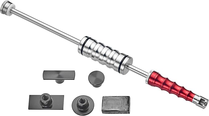 7PCS Slide Hammer Dent Puller & Tab Kits Set, Auto Body Dent Removal Cold Glue Tab Kits