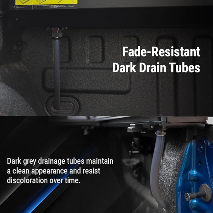 Syneticusa Stealth Black Retractable Hard Tonneau Cover T-Slot Rails Fits 2007-2025 Silverado/Sierra 1500 5'8" (69.9”) Truck Bed Premium Edition Waterproof Accessories