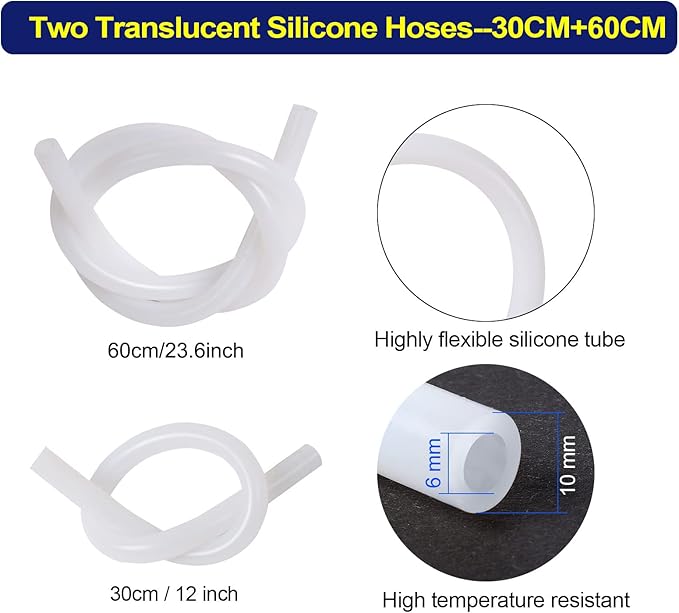 AIGMISON 500cc Oil Suction Syringe Fluid Transfer Pump with Hose, Brake Fluid Pump, Oil Fluid Extractor, Automotive Oil Syringe Liquid Extractor and Filling Pump